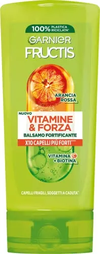 Garnier Fructis Stärkender Conditioner für brüchiges Haar, gegen Haarbruch, für kräftiges und gesundes Haar, mit Vitamin C und Biotin, Vitamine & Stärke, 200 ml