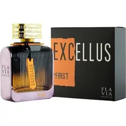 Flavia Excellus First Pour Homme Edp 100ml - Eau de Parfum für mutige Männer, mit einem chypre-fruchtigen Duft, der Zitrusfrüchte, Pflaume und orientalischen Safran kombiniert. Ideal für Eroberer, die Herausforderungen lieben.