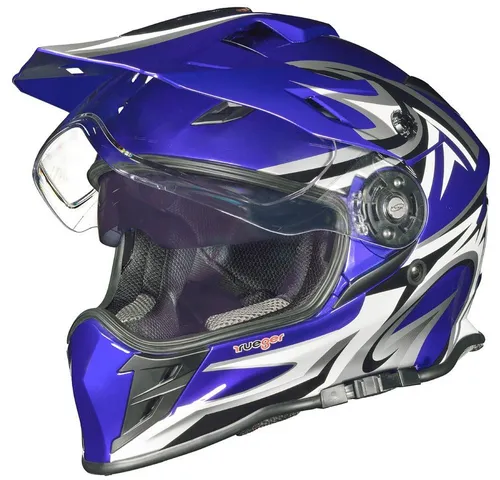 rueger-helmets Motorradhelm Crosshelme Endurohelm Kinderhelme Quad Trial Kinder Helm ruegerRX-967 Blau V/RCK XS
