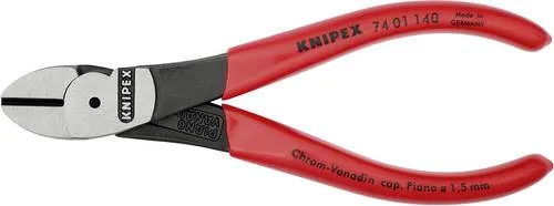 Knipex 74 01 140 Werkstatt Kraft-Seitenschneider mit Facette 140 mm