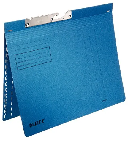 Pendelhefter Leitz 2014-00-35, A4, blau - Hängeregistratur für kaufmännische Heftung, aus robustem 250 g/m² Karton, ideal für eine ordentliche und langlebige Ablage.