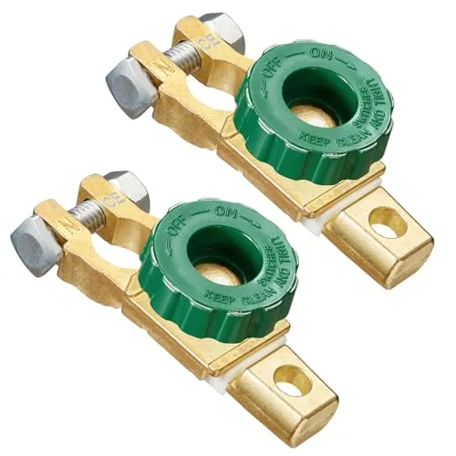 Spurtar Batterie Trennschalter 12V 24V 2 Stück Batteriehauptschalter Autobatterie Schalter Batterietrennschalter, Hauptstromschalter für Auto Truck Boot Fahrzeuge