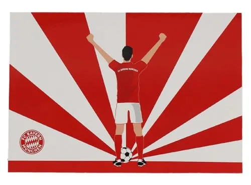 FC Bayern München Grußkarte - Spieler - Klappkarte mit Umschlag | Karte FCB