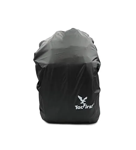 TacFirst Schutzbezug für Rucksäcke [wasserabweisend, schützt vor Regen, Staub, Schmutz und Sonnenlicht erhältlich] (30-40 Liter, Schwarz)