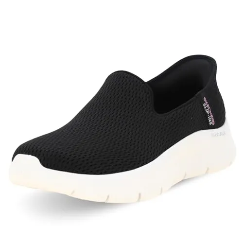 Skechers Hands Free Slip-ins Go Walk Damenschuhe mit Flex-Technologie, Schwarz/Weiß, 39 EU