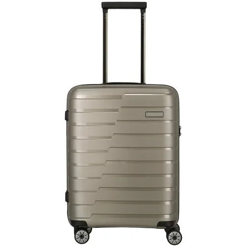 Travelite Air Base Kabinentrolley 55 cm - Goldfarben - Koffer mit 4 Rollen für leichtes Manövrieren, elegantes goldfarbenes Design und ideal für Kurztrips oder als Handgepäck.