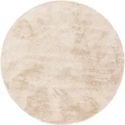 benuta Basic Kunstfaser Fellteppich Furry in beige von benuta