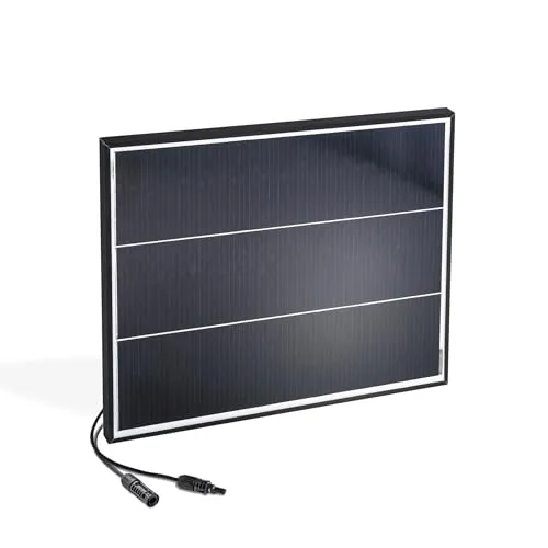 esotec Solarmodul PV-Solarmodul 37 Wp / 18 V - Hocheffizientes monokristallines Solarmodul mit Dachschindeltechnologie, ideal für Platzsparende Insel-Solaranlagen und bietet maximale Leistung auch bei Teilabschattung!