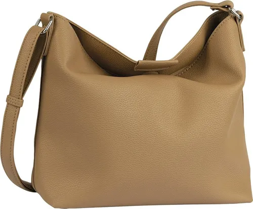 TOM TAILOR Filipa Damen Hobo Bag - Mittelgroße Schultertasche in Braun - Damen-Schultertaschen: Leichte Hobo Bag aus weichem Lederimitat mit flexiblem Schulterriemen und praktischem Magnetverschluss für den lässigen Alltag.