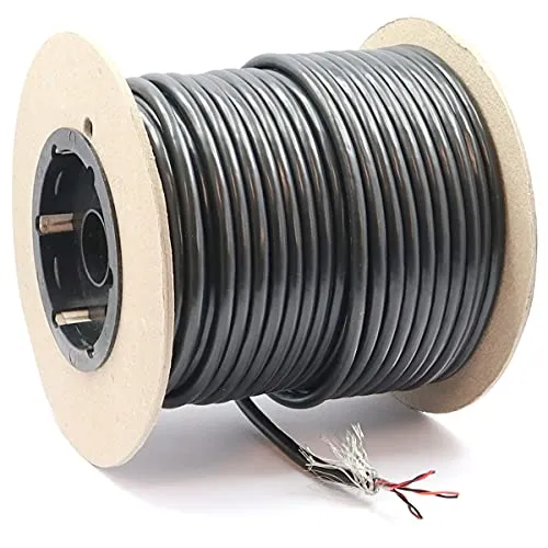 WITTKOWARE LiYCY 3x2x0,14mm² Elektronik-Steuerleitung mit Geflecht Abschirmung, Kupfer, Mantelfarbe schwarz, Kabellänge 30m (Spule)