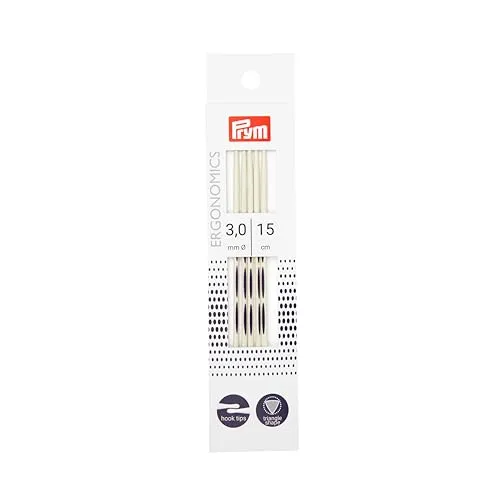 Prym 194152 Strumpfstricknadeln Ergonomics 15 cm 3,00 mm