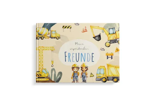 MeinBaby123® Tagebuch Freundebuch für Kinder, Freundschaftsalbum, Freundealbum Kindergarten und Schule, Freundschaftsbuch Hardcover