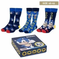 Sonic the Hedgehog Socken 3er-Pack Sonic 40-46 - Bunt