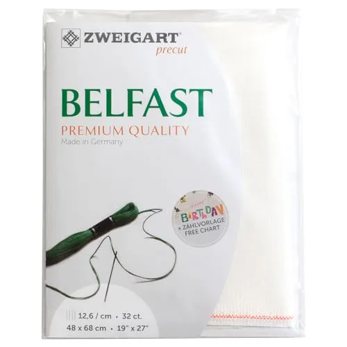 Produktbild Zweigart Precut Belfast col.101 Stoffzuschnitt, 48 x 68 cm