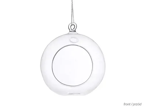 Kula szklana świecznik 10cm PartyDeco 5901157450128