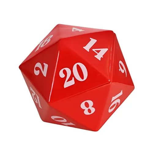 Elbenwald D20 Würfel Keksdose für Pen & Paper Fans Keramik rot