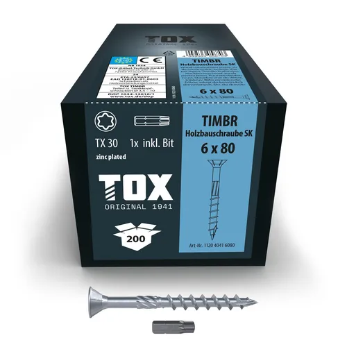 Tox TIMBR 6,0 x 80 SK Schrauben von TOX