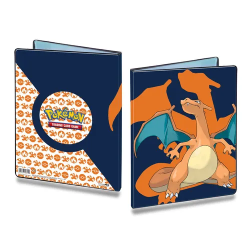 Pokemon Sammelalbum 9 Pocket Portfolio Glurak für 180 Karten Ultra Pro Neu/OVP