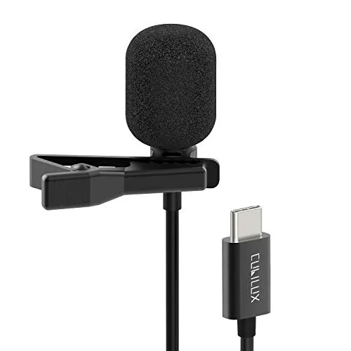 Cubilux USB C Lavalier Mikrofon, Type C Clip On Ansteckmikrofon, 1,5 m | USB C Clip Mikrofon für iPhone 17/16/15, iPad Pro 13/12,9/11 und iPad Air 13, 5./4. Gen., mit 1,5 m Kabel