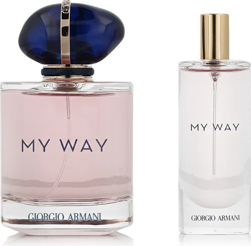 Giorgio Armani My Way EDP 90 ml + EDP 15 ml - Damen-Parfüm-Geschenkset mit blumigen Noten von Orangenblüte und Tuberose, ideal für jeden Anlass und unterstreicht die individuelle Eleganz.