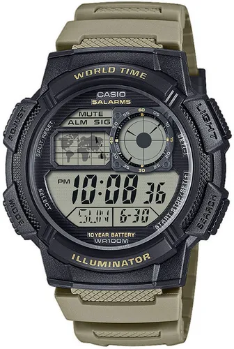 Casio AE-1000W-5AVEF - Unisex Armbanduhr mit digitaler Anzeige, wasserdicht bis 3 Bar und klassischem Design - ideal für jeden Anlass.