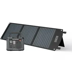 Balderia Stromgenerator Power-Set 300W mit Solarmodul 60W - Powerstations: Effizientes 2-tlg. Set für nachhaltige Energieversorgung, perfekt für Camping und Outdoor-Aktivitäten.