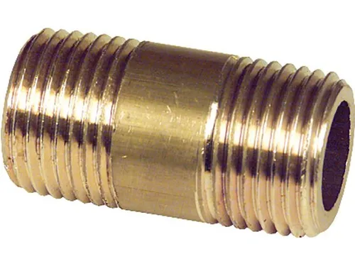 Gewindefitting Messing Rohrdoppelnippel DN25 (1