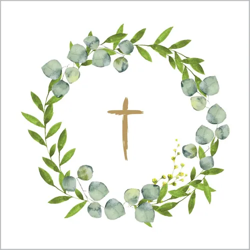 PPD - Servietten - Golden Cross - 33 x 33 cm - 20 Stk