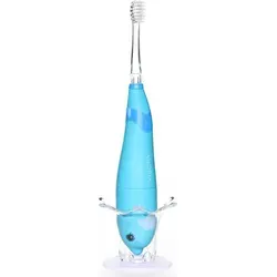 Ailoria Bubble Brush Kids Schallzahnbürste Blau - Schallzahnbürste für Kinder im Delphin-Design mit 22.000 Bewegungen pro Minute, farbenfrohen LEDs und Musik für spaßiges Zähneputzen. Inklusive 2-Minuten-Auto-Timer und Sicherheitsschutz für Batterien.