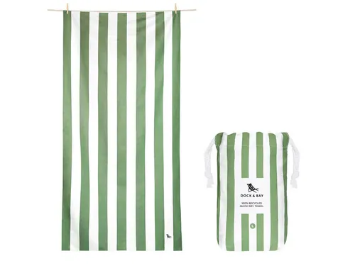 Dock & Bay LTD c/o Strandtuch Beach Towel XL Cayman Olive 200x90cm, Polyester (TOWLB-CAB-XL-KHAKI-R)