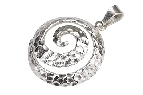 SILBERMOOS Damen Anhänger Spirale aus 925 Sterling Silber von SILBERMOOS