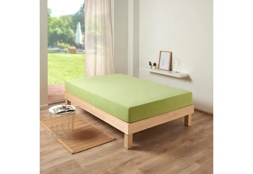 TRAUMSCHLAF Spannbettlaken Frottee Stretch, Frottier, Gummizug: Rundumgummi, (1 Stück), flauschig weich, elastisch und anschmiegsam