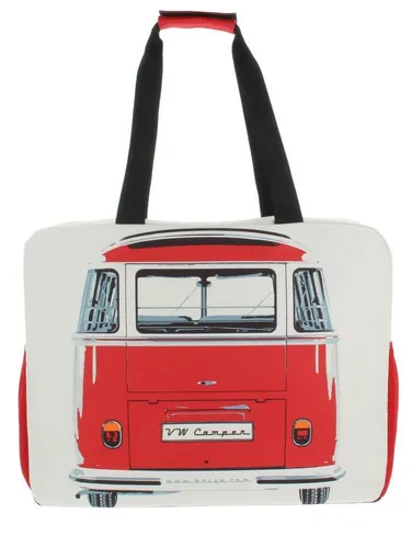 BRISA VW Collection - Große Volkswagen Shopper-Bag (Bus Front Rot), multifunktional und ideal für Strand- und Einkaufsausflüge