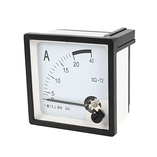 Produktbild sourcing map Quadratisch Panel Montage beweglichen Wetterfahne 0–20 A AC Analog Amperemeter 72 mm x 72 mm de