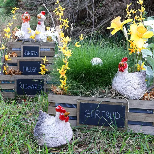 Keramik Deko Huhn Osterfigur 16×12×12cm Dekoration