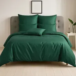 Traumschlaf Uni TencelTM Lyocell Bettwäsche Kissenbezug 65x100 cm – Tanne Grün - Erleben Sie luxuriösen Schlafkomfort mit dem Uni Kissenbezug aus TencelTM Lyocell. Atmungsaktiv und pflegeleicht sorgt er für ein ideales Schlafklima und passt perfekt in jedes moderne oder klassische Schlafzimmer.