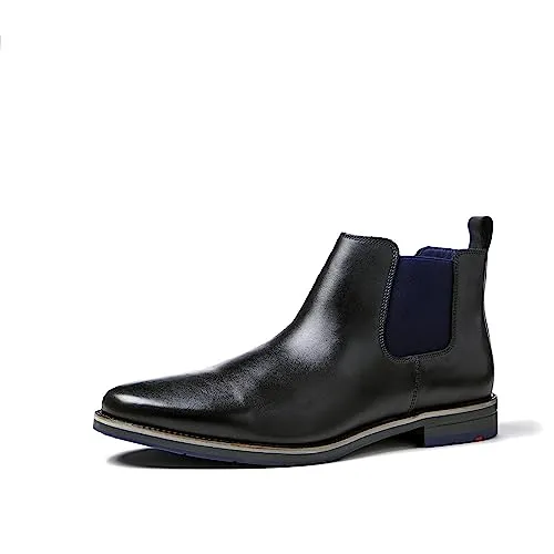 Lloyd Chelsea Boots Herren 31363432323835 Schwarz 44 1/2 EU - Wanderschuhe aus hochwertigem glattem Leder, mit elastischen Stretcheinsätzen für optimalen Tragekomfort und lässigen Stil. Perfekt für jeden Anlass, vom Spaziergang bis ins Büro.