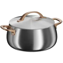 BergHOFF Home Kochtopf 24 cm, Edelstahl, Warm Blush