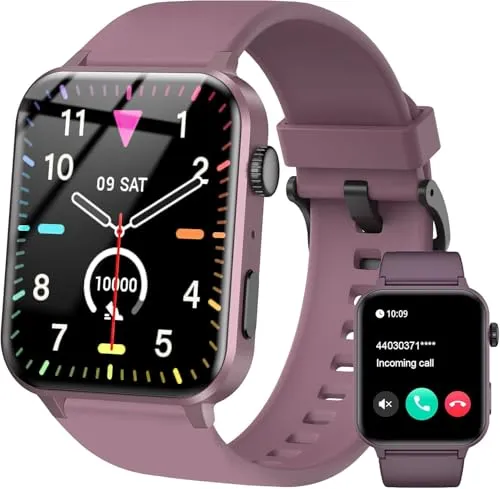 IOWODO Smartwatch für Männer und Frauen (Anrufe annehmen/tätigen), Sprachassiste