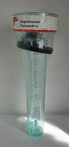 Regenmesser Niederschlagsmesser mit Aufsteckhülse bis 35 Liter Messbereich