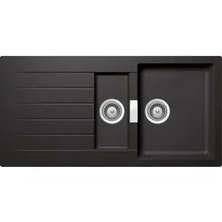 Schock Signus D-150 A Stone Granitspüle - Sanitäranlagen & Zubehör - Reversible Beckenform, ideal für Unterschränke ab 60 cm, inklusive Funktionsschale und Exzenterbetätigung für einfache Handhabung.