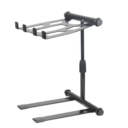 Fame Audio Laptop-Ständer LS-6 schwarz - Laptop-Ständer für Laptops bis 17'', höhenverstellbar von 180 bis 360 mm für ergonomisches Arbeiten, kompakt und tragbar - ideal für Homeoffice oder unterwegs.