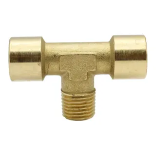 Riegler T-Stück, innen/außen/innen, G/R 3/4, SW 25, Messing blank