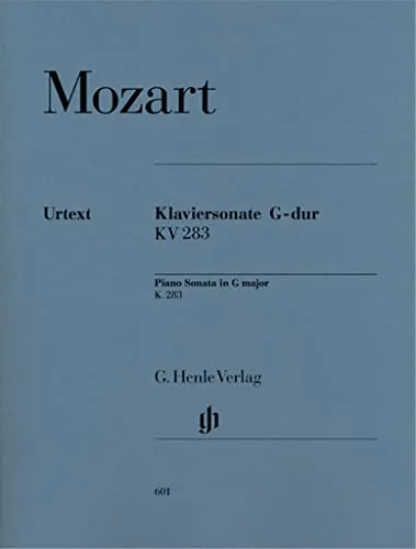 Klaviersonate G-dur KV 283 (189h): Instrumentation: Piano solo (G. Henle Urtext-Ausgabe)