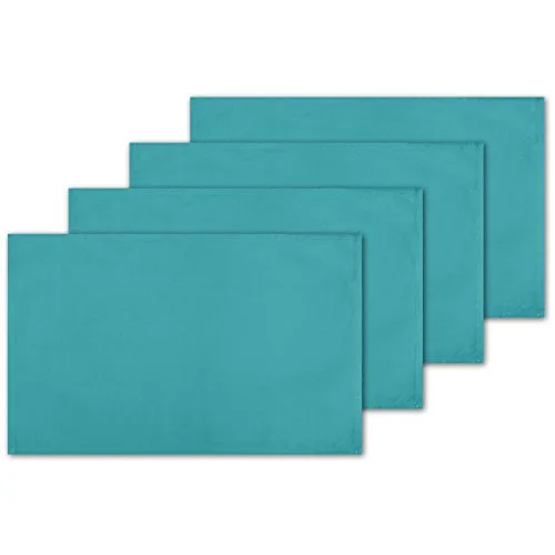 Bestlivings 4er et Tischsets Platzset Tischuntersetzer Platzdeckchen Tischdeko Tischmatte Essensunterlage Maße 30x45 cm, Farbe: türkis - Petrol