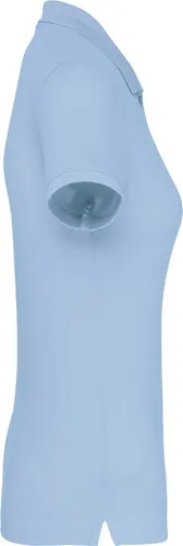 WK. Designed To Work Damen Kurzarm-Polohemd - Hochwertiges Damen Polohemd aus 65% Polyester und 35% Baumwolle, waschbar bei 60°C. Ideal für den professionellen Einsatz mit antibakterieller Behandlung und Kontrasten für zusätzlichen Komfort.