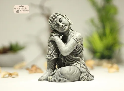 Aquarium / Terrarium Deko  Little Buddha  aus Polyresin 10 x 9 x 12,5 cm