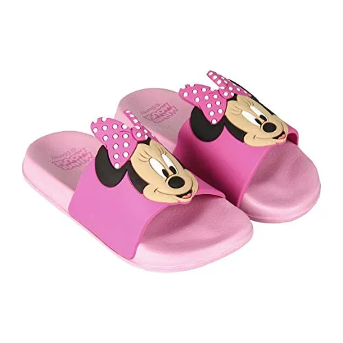 Disney Minnie Mouse Badeschuhe für Mädchen, Zehentrenner, Hellblau, Super Soft Leicht (Rosa, EU Schuhgrößensystem, Grundschulkind, Damen, Numerisch (von/bis), M, 30, 31)
