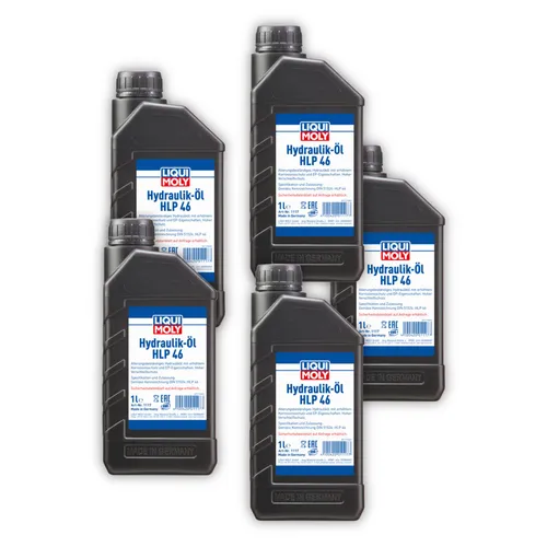 Produktbild 5x 1L LIQUI MOLY 1117 Hydrauliköl HLP 46 Maschinen Pumpen Anlagen mineralisch