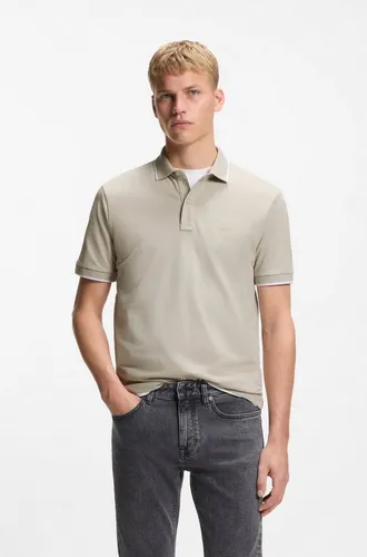 BOSS Herren Poloshirt 50507699 in Beige (S) - Elegantes Poloshirt von BOSS in schlanker Passform. Aus weichem Baumwoll-Stretch gefertigt, ideal für lässige Anlässe. Mit kontrastierenden Details und Polokragen für einen stilvollen Look.